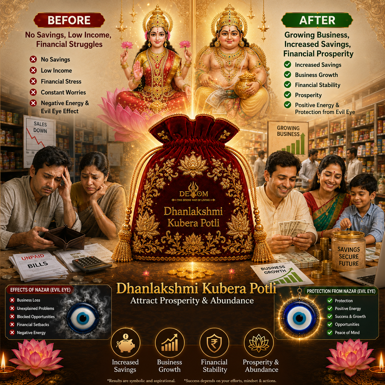KUBERA POTLI | Inviting Prosperity, Success, and Positivity